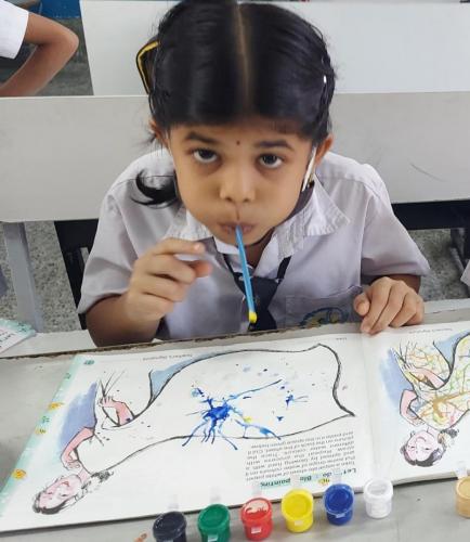 Blow Painting Activity